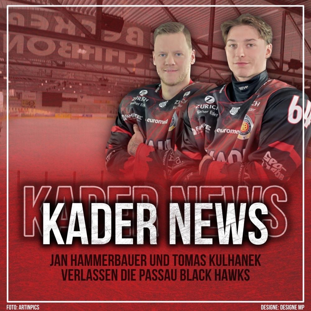 Abgänge: Jan Hammerbauer und Tomas Kulhanek kehren nicht nach Passau zurück